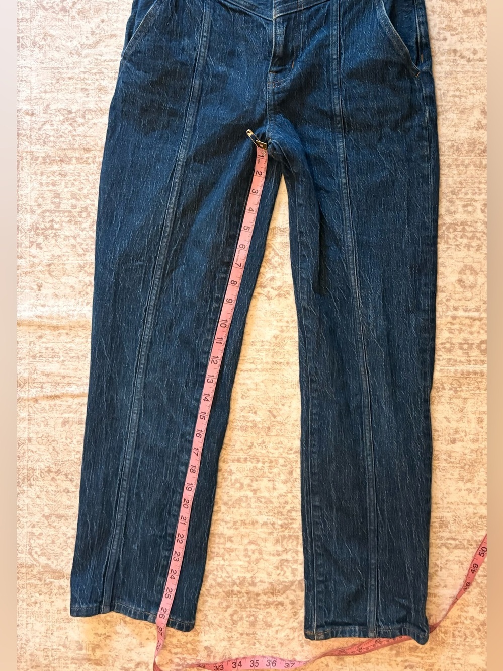 Madewell The Perfect Vintage Straight Jean in Greenhaven Wash, Seamed Version - Picture 4 of 9